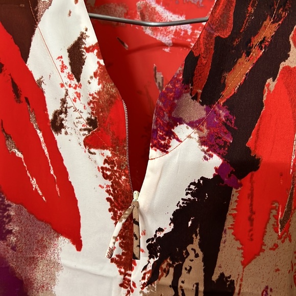 Natori Caftan Kaftan zipper front XL. Pockets! Polyester - Picture 2 of 4